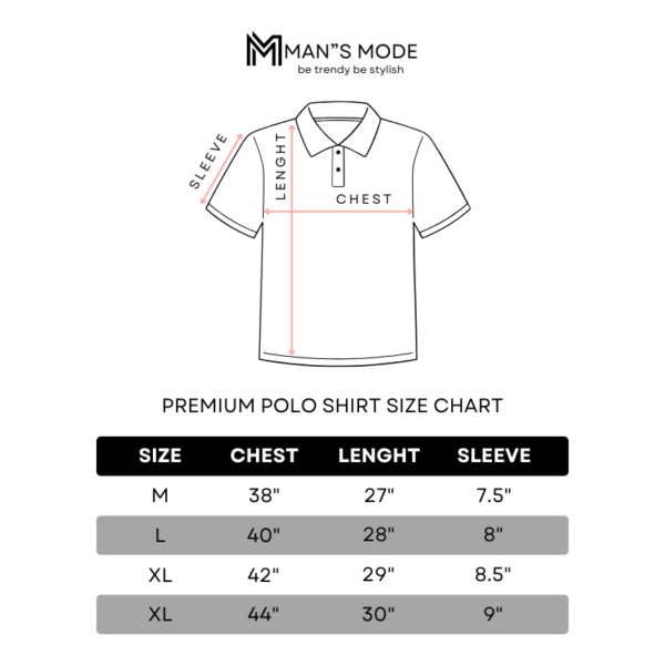 Polo size Chart