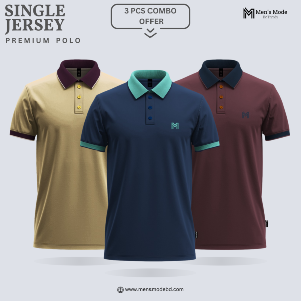 Premium Single Jersey Polo Shirt