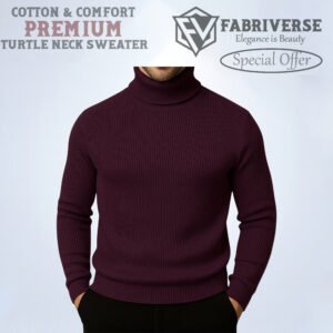 Premium Turtle Neck (Deep Wine)