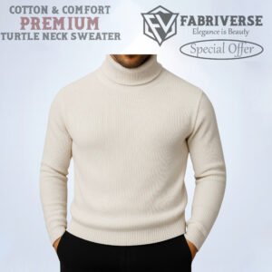Premium Turtle Neck (Cream)