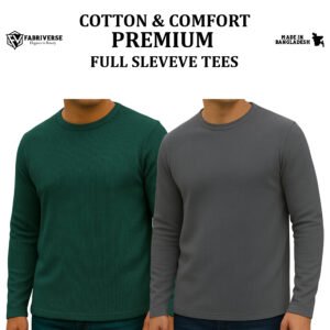 Premium Full Sleeve (B.Green-Charcoal)