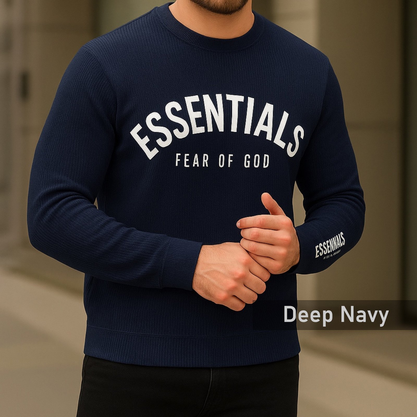 Essential Sweatshirt (Deep Navy)