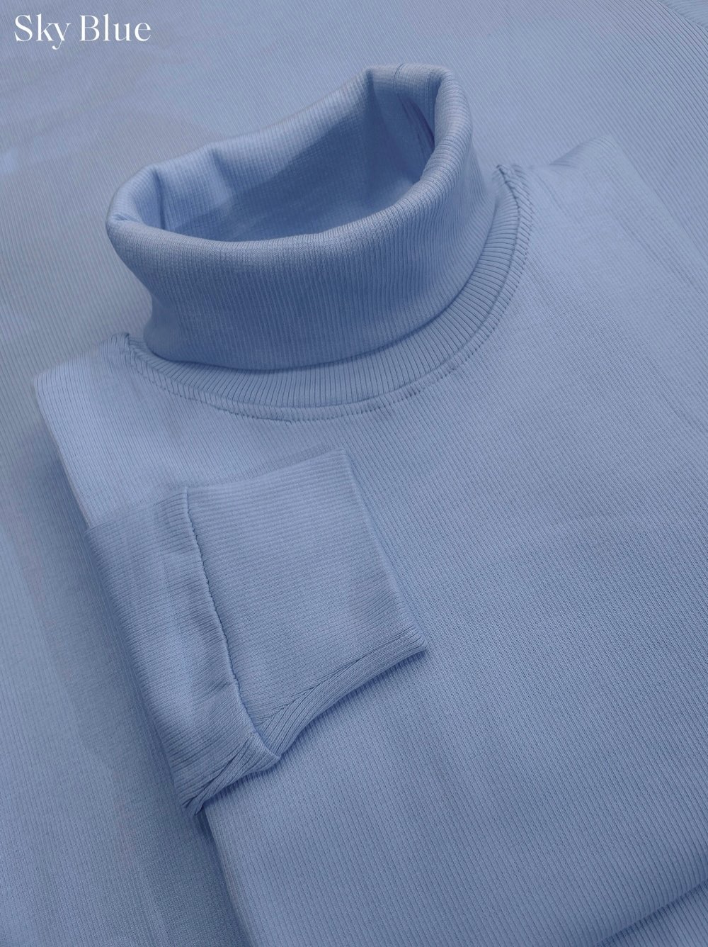 Premium Turtle Neck (Deep Wine-Sky Blue-Coffee) - Image 3