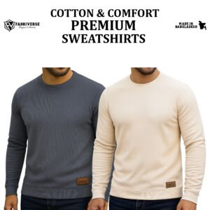 Celio Sweatshirt (Charcoal-Cream)