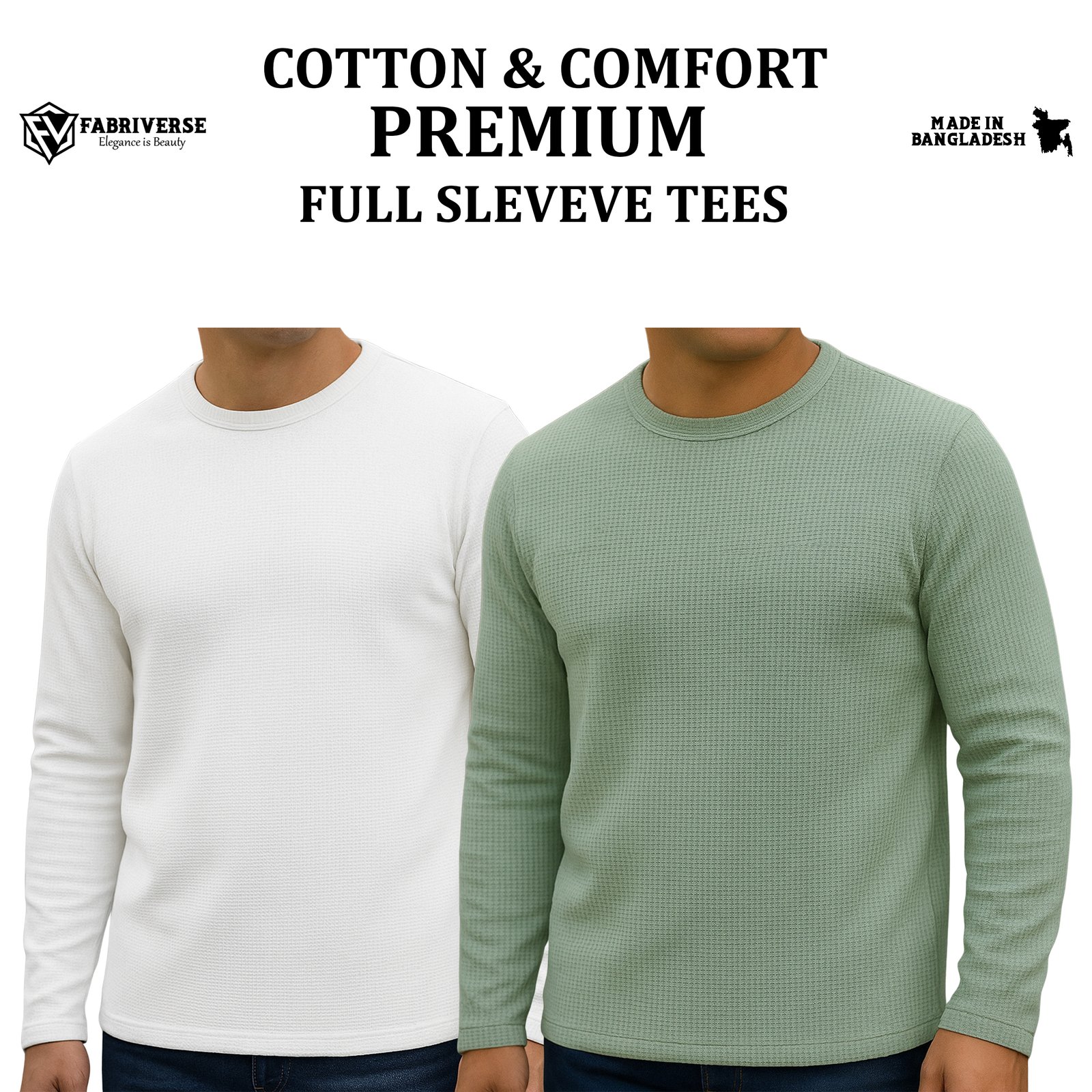 Premium Full Sleeve (White-Lemon)