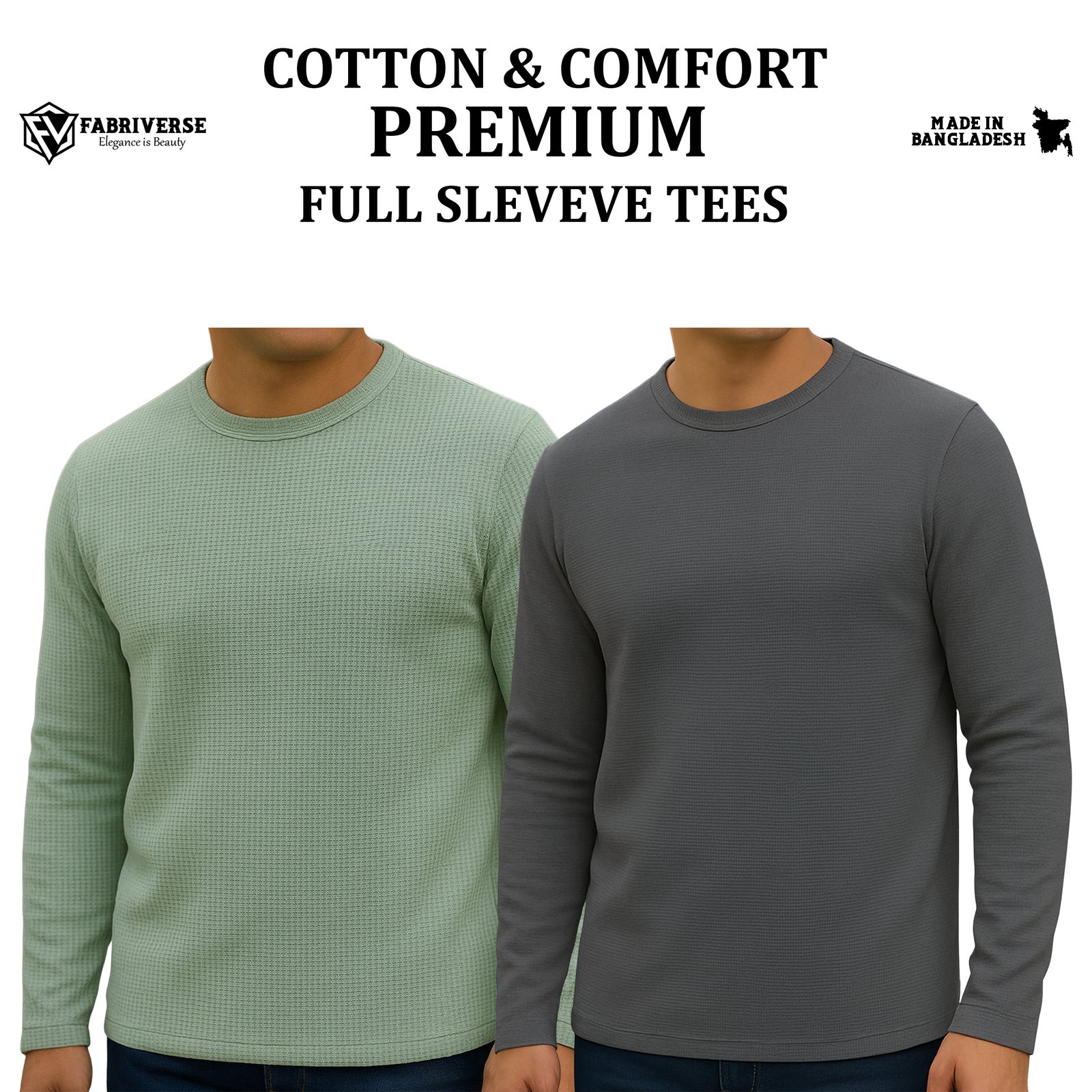 Premium Full Sleeve (Lemon-Charcoal)