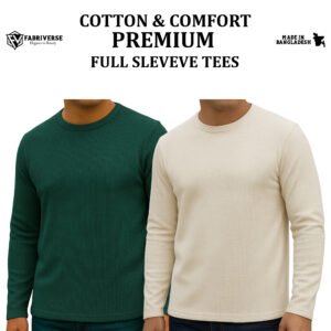 Premium Full Sleeve (B.Green-Cream)