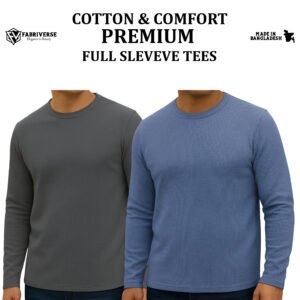 Premium Full Sleeve (Charcoal-ST.Blue)