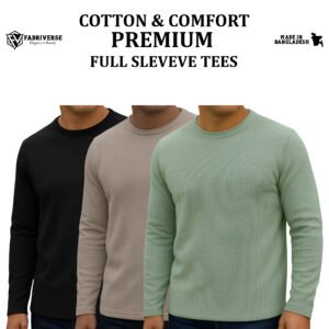 Premium Full Sleeve (Black-Biscuit-Lemon)