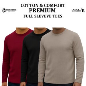 Premium Full Sleeve (Wine-Black-Biscuit)