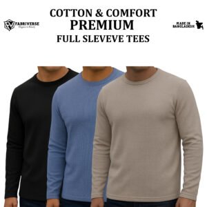 Premium Full Sleeve (Black-St.Blue-Biscuit)