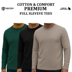 Premium Full Sleeve (B.Green-Black-Biscuit)