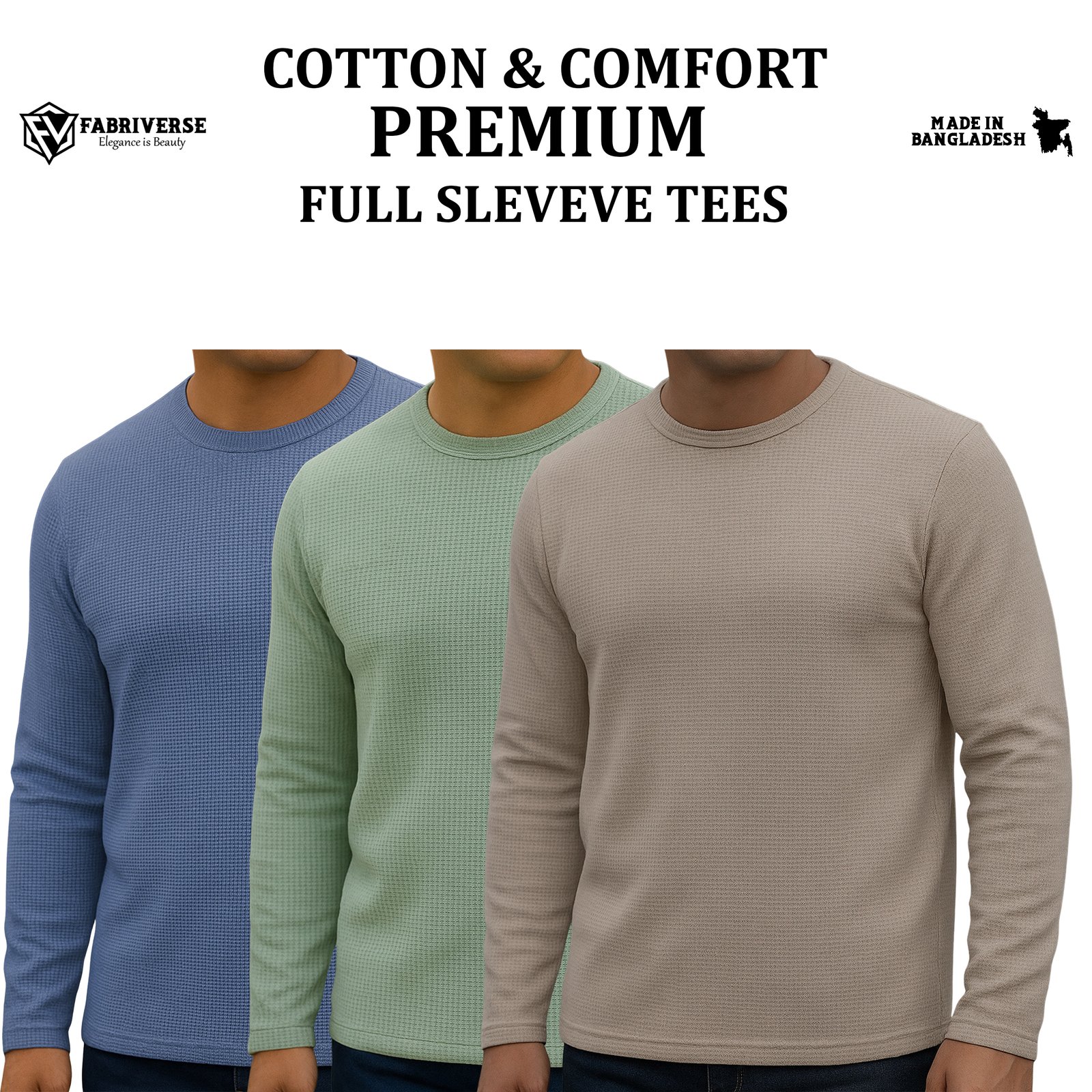 Premium Full Sleeve (ST.Blue-Lemon-Biscuit)