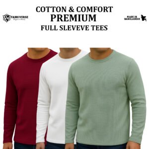 Premium Full Sleeve (Wine-White-Lemon)