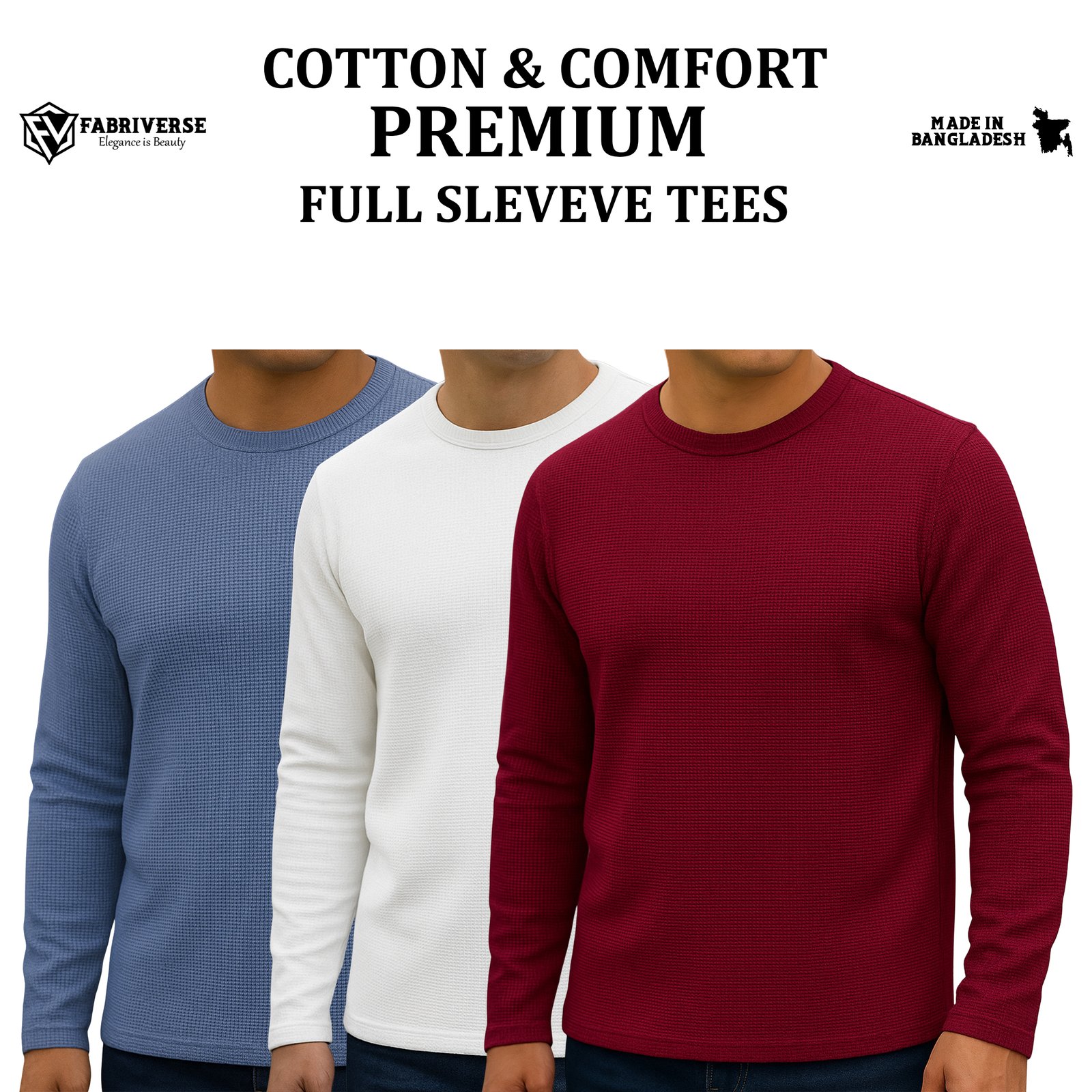 Premium Full Sleeve (ST.Blue-White-Win)