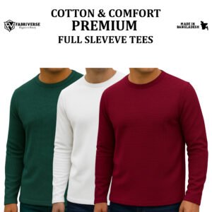 Premium Full Sleeve (B.Green-White-Wine)