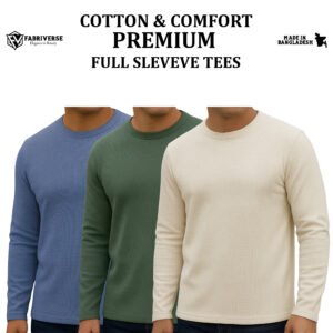 Premium Full Sleeve (ST.Blue-Olive-Cream)