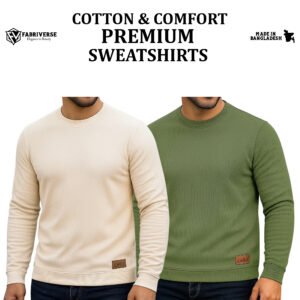 Celio Sweatshirt (Cream-Olive)