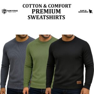 Celio Sweatshirt (Charcoal-Olive-Black)