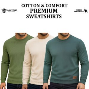 Celio Sweatshirt (Olive-Cream-Pastle)