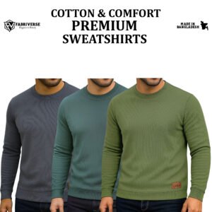 Celio Sweatshirt (Charcoal-Pastle-Olive)