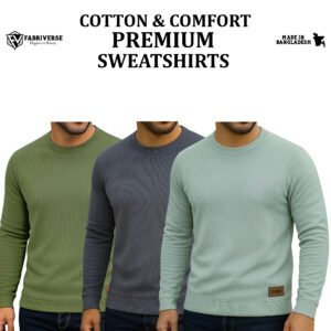 Celio Sweatshirt (Olive-Charcoal-Lemon)