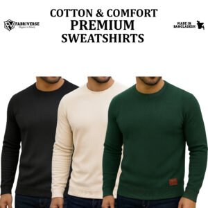 Celio Sweatshirt (Black-Cream-B.Green)