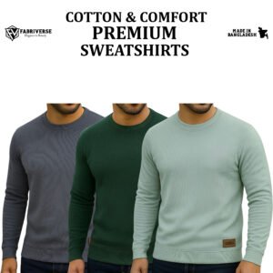 Celio Sweatshirt (Charcoal-B.Green-Lemon)