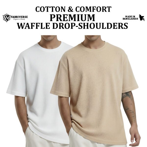 Premium Waffle Drop (White-Biscuit)
