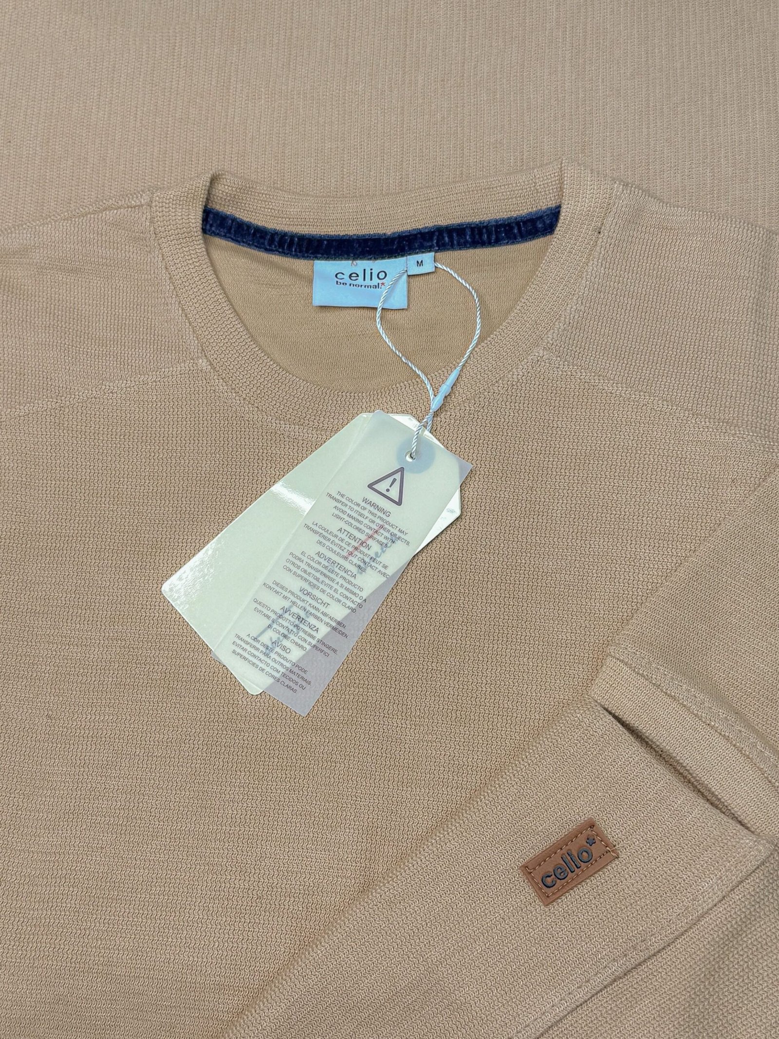 Premium Mock Neck (Mint-Beige) - Image 3