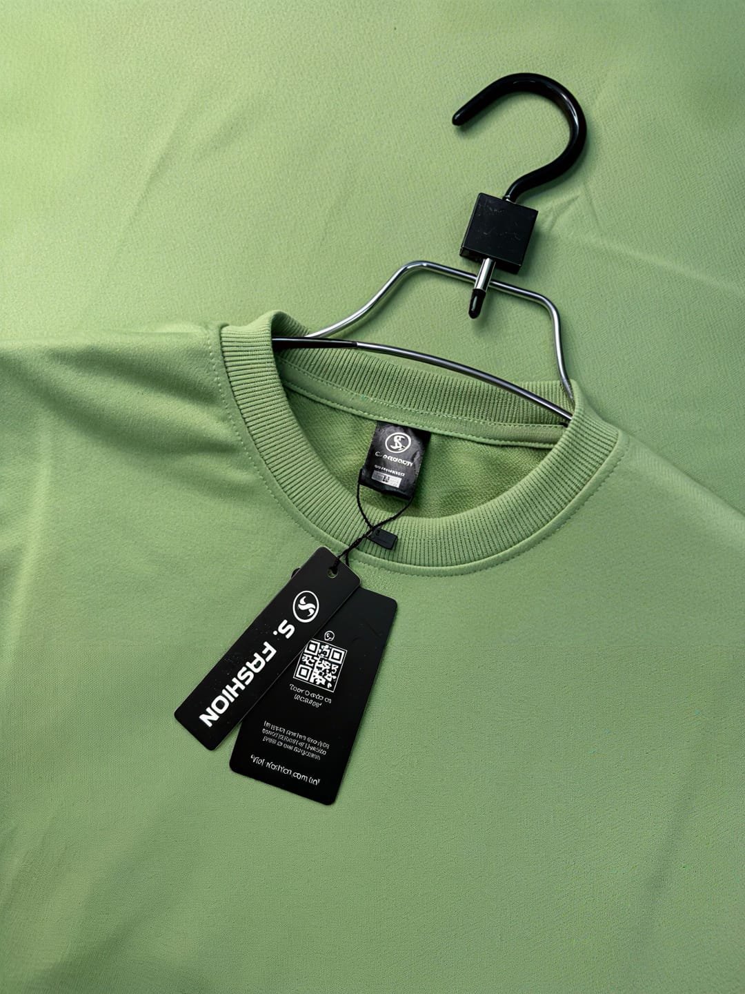 Mock Neck Drop-Shoulder (Beige-Lemon) - Image 2