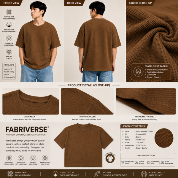 Premium Waffle Drop (Brown)