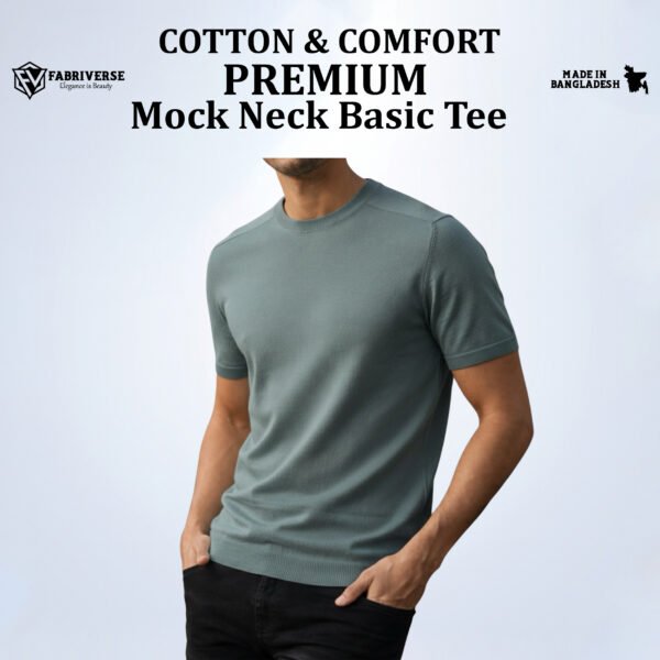 Premium Mock Neck (Pastle)