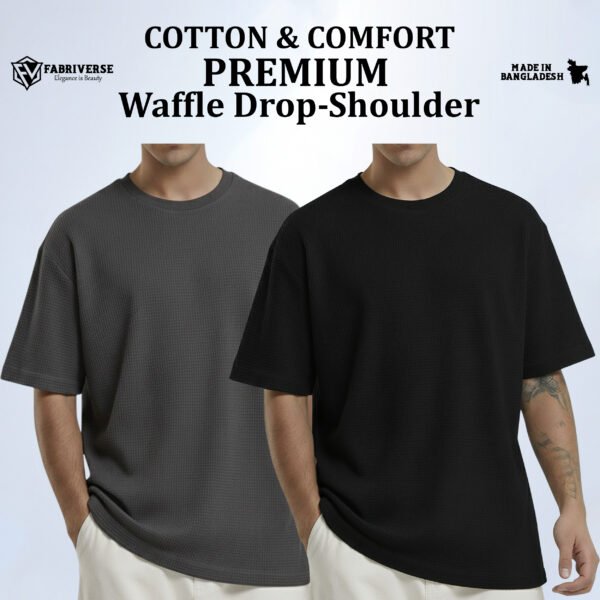 Premium Waffle Drop (Silver-Black)