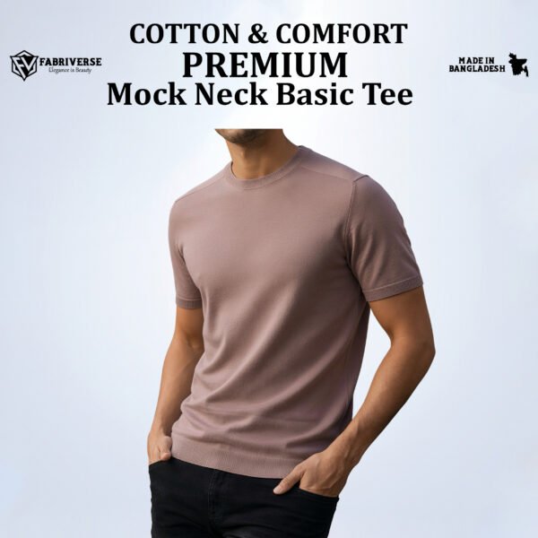 Premium Mock Neck (Brick)