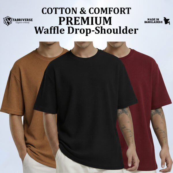 Premium Waffle Drop (Brown-Black-Maroon)