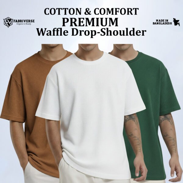 Premium Waffle Drop (Brown-White-B.Green)