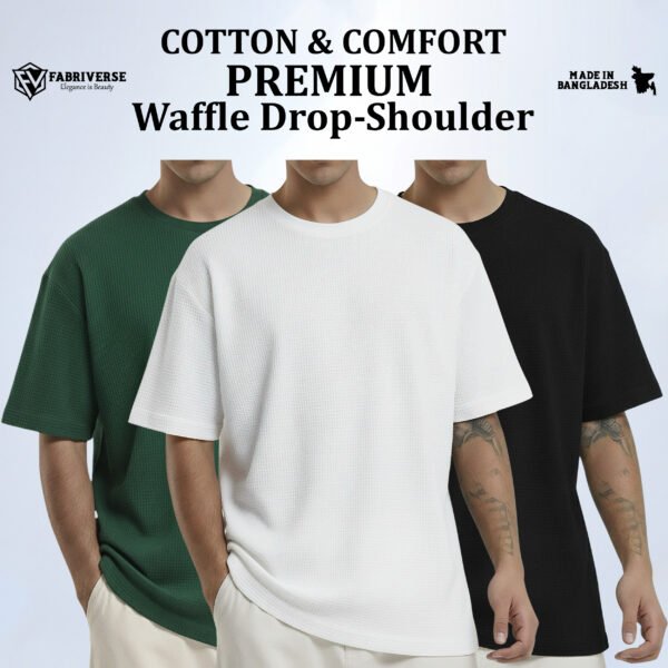 Premium Waffle Drop (B.Green-White-Black)