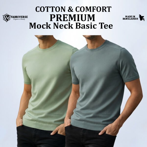 Premium Mock Neck (Lemon-Pastle)