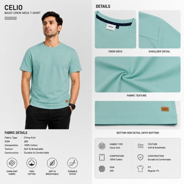 Premium Mock Neck (Mint)