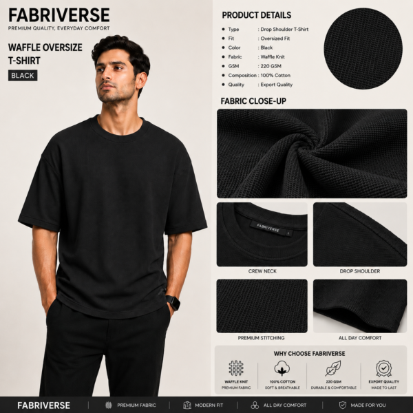 Premium Waffle Drop (Black)