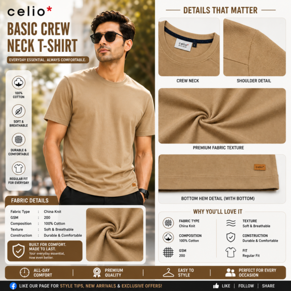 Premium Mock Neck (Beige)