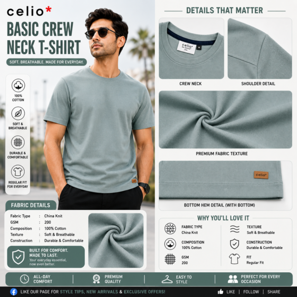 Premium Mock Neck (Pastle)