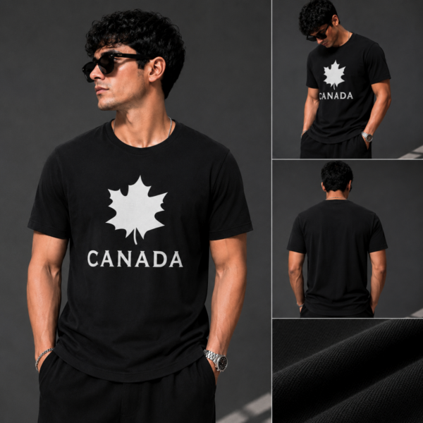 Printed Basic T-Shirt (Black)