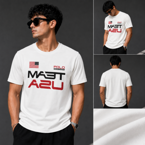 Printed Basic T-Shirt (White)