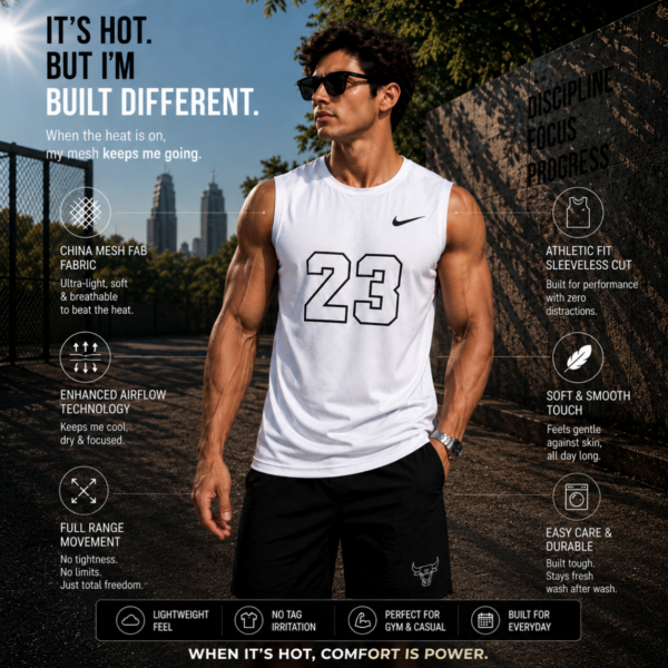Premium Mash Tank Top (White)