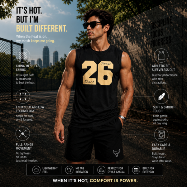 Premium Mash Tank Top (Black)