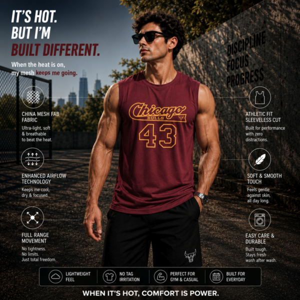 Premium Mash Tank Top (Maroon)