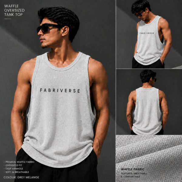 Premium Waffle Tank Top (Grey)
