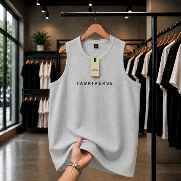 Premium Waffle Tank Top (Grey)